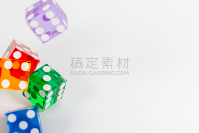 数字5,骰子,白色,彩色图片,在上面,选择对焦,水平画幅,进行中,风险,组物体