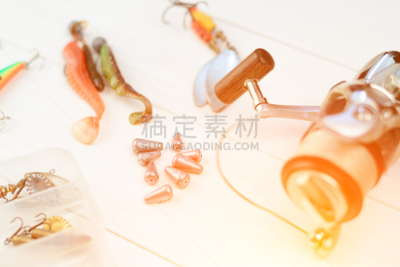 白色,渔线轮,木制,汤匙,鱼类,背景,钓竿,钓鱼,复古,接