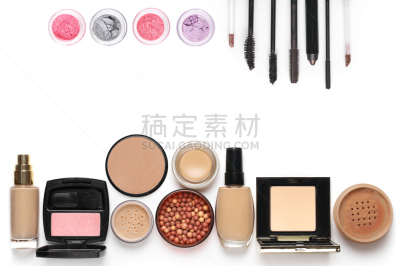 彩妆,化妆用品,舞台,个人随身用品,美,留白,褐色,调色板,边框,水平画幅