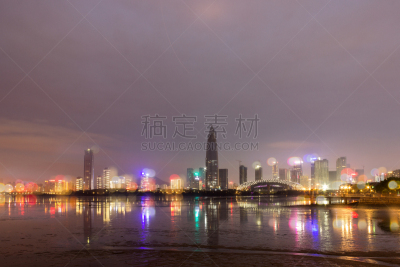 什刹海,深圳,海湾,缅因海湾,水平画幅,夜晚,无人,户外,前景聚焦