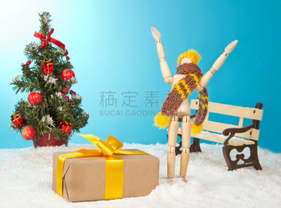 幸福,礼物,男人,天堂,雪,牵线木偶,橙子,射箭弓,球体,白色