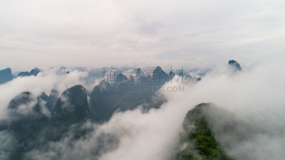 云,山,圆形,绿色,天空,美,公园,水平画幅,石灰石,户外