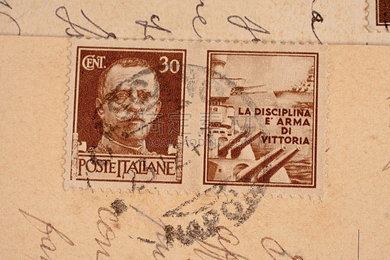 1901,意大利,水印,邮戳,水平画幅,风化的,欧洲,信封,明信片,荷兰