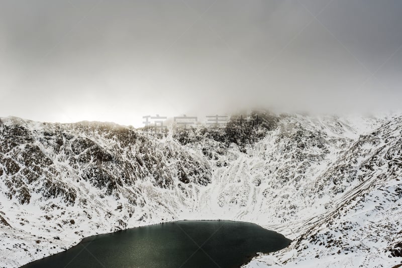 斯诺登峰,山脉,天空,美,史诺顿山,公园,度假胜地,水平画幅,山,雪