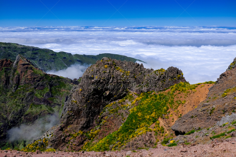 马德拉群岛,天空,水平画幅,枝繁叶茂,无人,火山地形,大西洋,大西洋群岛,海岸地形,户外