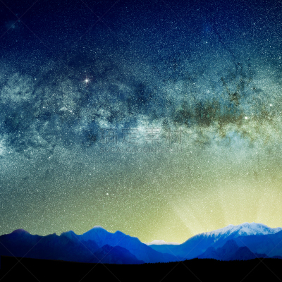 地形,抽象,在上面,天空,星系,灵感,星星,夜晚,无人,户外