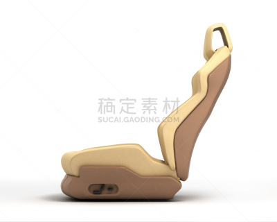 三维图形,白色背景,儿童安全座椅,分离着色,灰色,座位,水平画幅,无人,牛皮,椅子