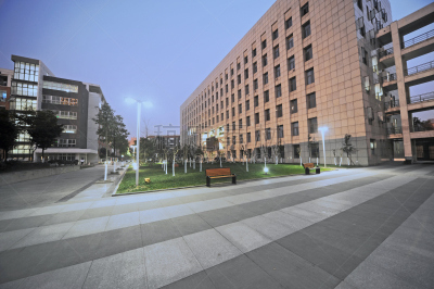 学校,成都,学校公寓,校园,水平画幅,景观设计,建筑,夜晚,广场,高中生