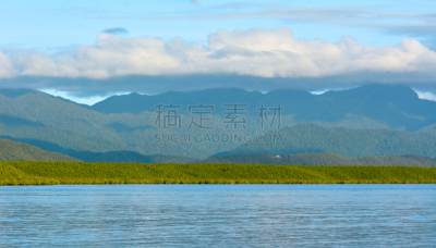 澳大利亚,雨林,海岸线,水平画幅,无人,城镇,遥远的北方,户外,北,道格拉斯港