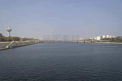 艾哈迈达巴德,河流,尼赫鲁,古吉拉特邦,无人,亚洲,图像,户外,水平画幅,印度