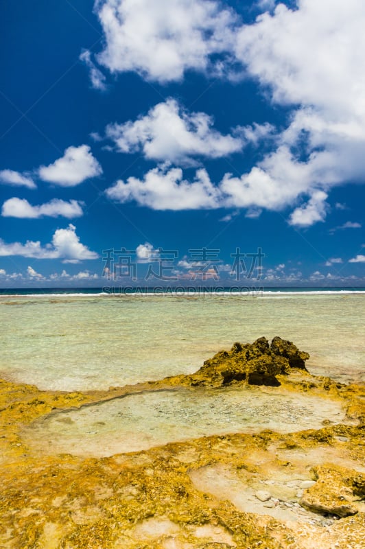 郎伊罗河环礁,风景,天堂,法属玻利尼西亚,土阿莫土群岛,垂直画幅,度假胜地,沙子,无人,夏天