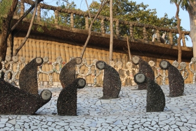 东方石景花园,昌迪加尔,枯山水,旁遮普,旅游目的地,水平画幅,岩石,无人,度假
