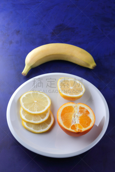 柠檬,香蕉,黄色,切片食物,背景,波普风,素食,橙子,健康食物,黑色