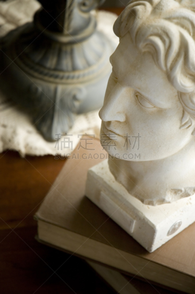 alexander the great,胸像,装饰桌巾,垂直画幅,选择对焦,古董,无人,古典式,灯,特写