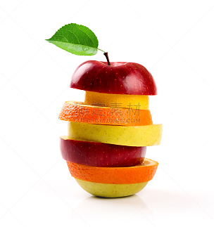 白色,切片食物,分离着色,水果沙拉,垂直画幅,无人,维生素,组物体,特写,橙子