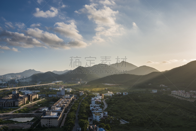 地形,三亚,天空,水平画幅,无人,运河,户外,都市风景,建筑业,海滩