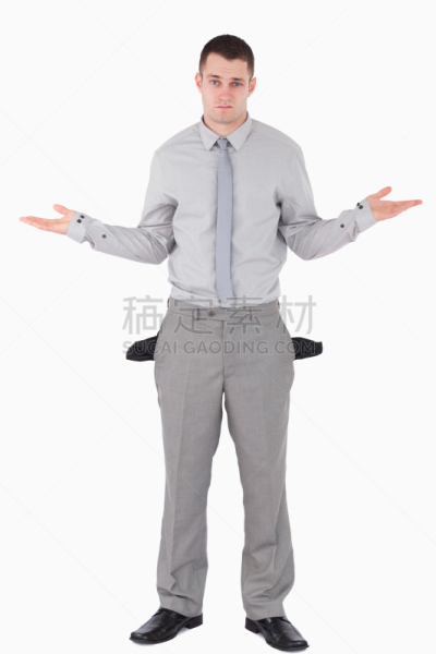男商人,青年人,空的,口袋,注视镜头,垂直画幅,troubles,套装,仅男人,仅成年人