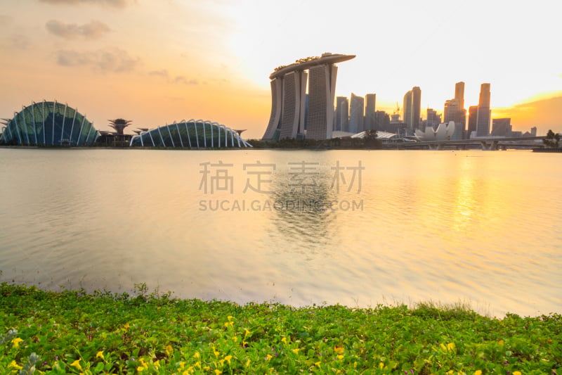 曙暮光,城市,新加坡,水,天空,夜晚,滨水,都市风景,现代