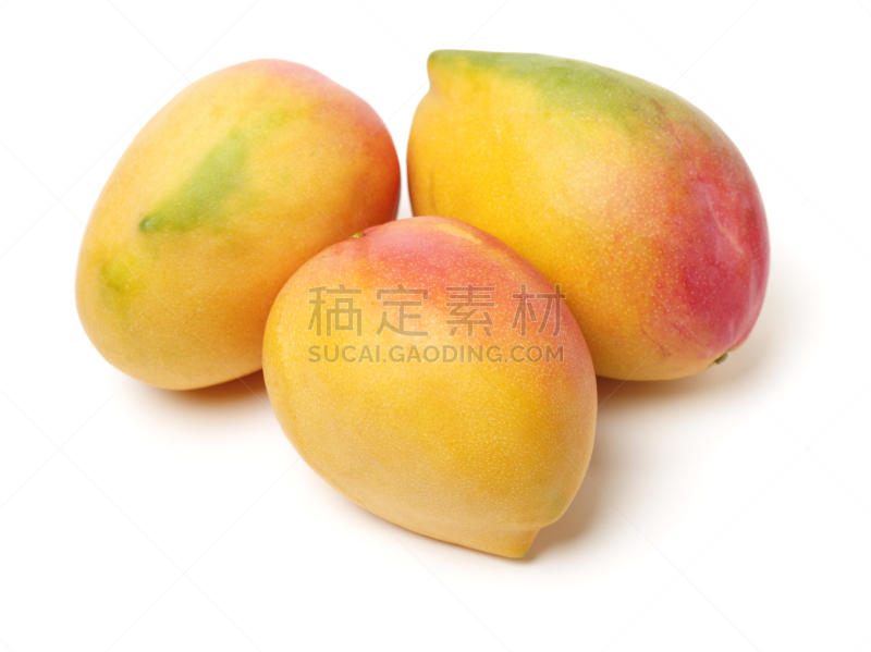白色背景,分离着色,芒果,剪贴路径,清新,一个物体,背景分离,食品,橙色,熟的
