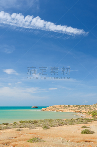 哥伦比亚,拉瓜尔拉,圣路卢卡斯,垂直画幅,南美,水,天空,山,沙子