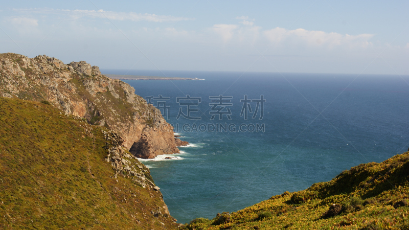 葡萄牙,斗篷,海岬,自然,水平画幅,无人,全景,城市天际线,摄影