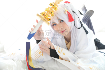 日本,角色扮演,日本漫画风格,住宅房间,白色,美,青少年,彩妆,水平画幅,雪