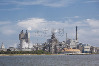 造纸厂,水平画幅,工作场所,建筑,木制,无人,阿米丽亚岛,工厂,造纸工业,烟