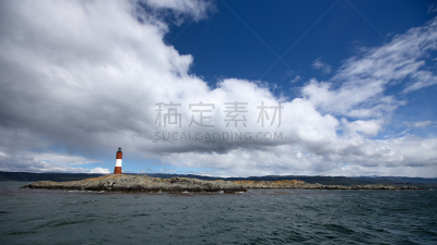 灯塔楼,阿根廷乌斯怀亚市,地形,米格鲁海峡,天空,休闲活动,水平画幅,无人,邮轮,户外