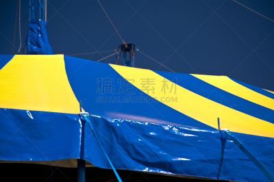 帐篷,基尔周,马戏团帐篷,大帐篷,天空,水平画幅,马戏团,无人,色彩鲜艳,蓝色