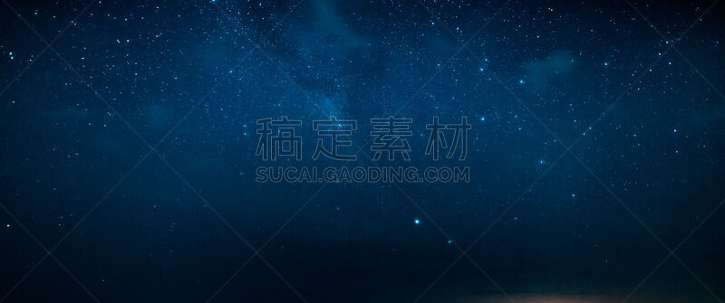 星星,夜晚,天空,留白,星系,水平画幅,轨道运行,无人,太空,科学