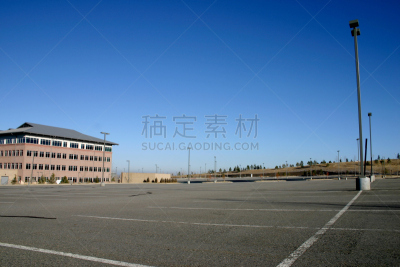 被抛弃的,商务,办公室,水平画幅,无人,com域名,停车场,建筑外部,建筑结构,空的