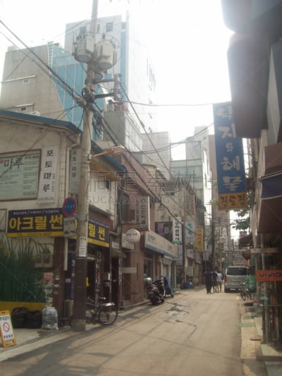 城市,首尔,韩国,垂直画幅,建筑,夜晚,无人,金融,城市天际线,南