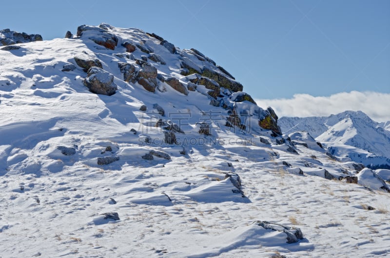 冬天,风景,山景城,高处,比弗河度假村,比威尔克利克,自然,留白,洛矶山脉,美国