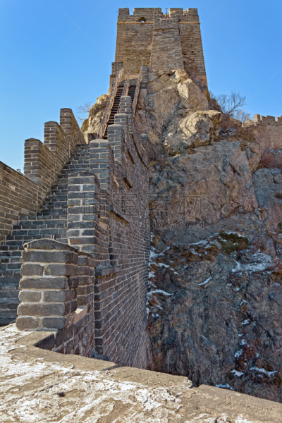 了望塔,围墙,非凡的,秦皇岛,河北精神号,明朝风格,长城,天空,古代文明