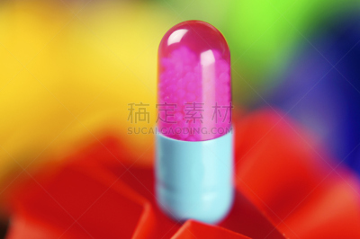 特写,色彩鲜艳,抽象,药丸,氟西汀,抗抑郁药,选择对焦,合成图像,美,稀缺