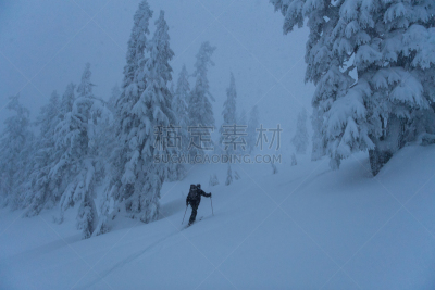 冬季仙境,滑雪游览,雪,仅男人,仅成年人,白色,毛绒绒,冬天,逃避现实