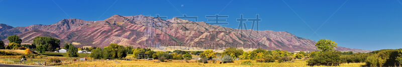 犹他,美国西部,瓦萨屈山脉,山谷,风景,地形,山,大学,家,威尔斯威尔