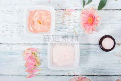 粉色,雏菊,健康保健,怀旧风格,非洲雏菊,广口瓶,化妆用品,背景,护手霜,木制