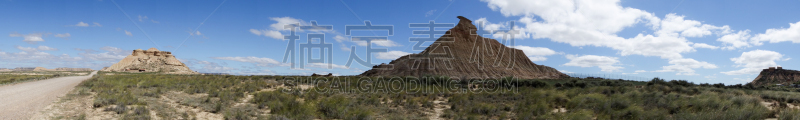 bardenas reales,沙漠,纳瓦拉,自然,天空,粘土,水平画幅,地形,山,沙子