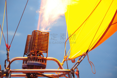 Gas burner inflating for hot air balloon