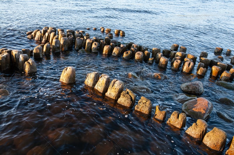 海港,东维鲁县,岩石,欧洲,爱沙尼亚,海洋,宁静,石材,海滩,波罗的海