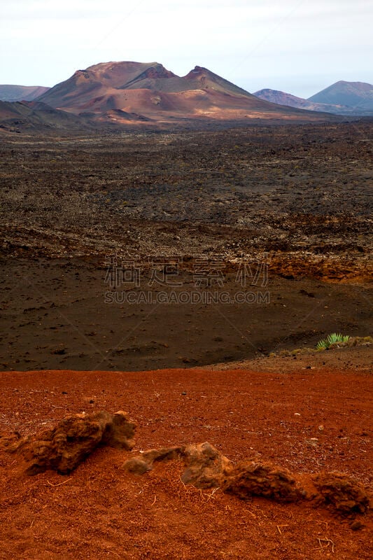 Timanfaya National Park,兰萨罗特岛,石头,西班牙,火山,红岩石,垂直画幅,天空,公园,洞