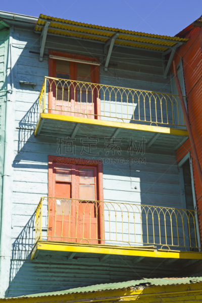 居住区,布宜诺斯艾利斯,阿根廷,德拉博卡共和国,卡门托,垂直画幅,瓦楞纸板,瓦楞铁,拉美人和西班牙裔人,墙