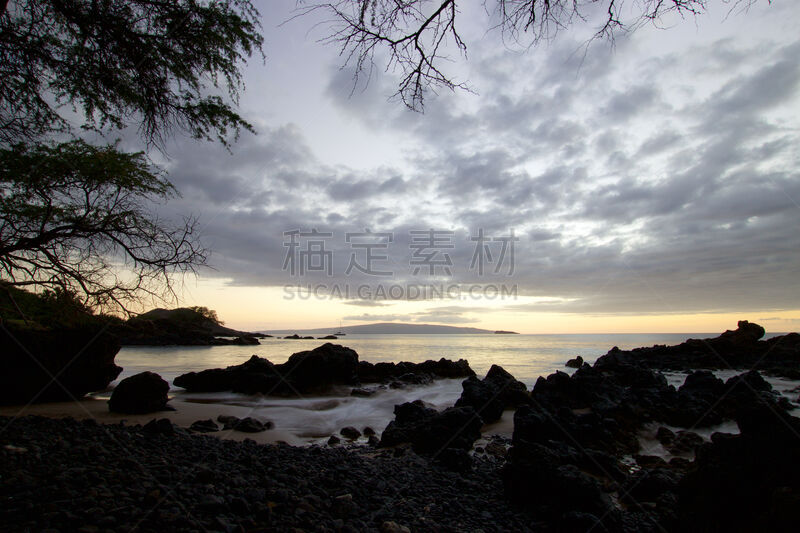 玛凯那,海湾,冲浪板,毛伊岛,熔岩,水,天空,美,休闲活动,水平画幅