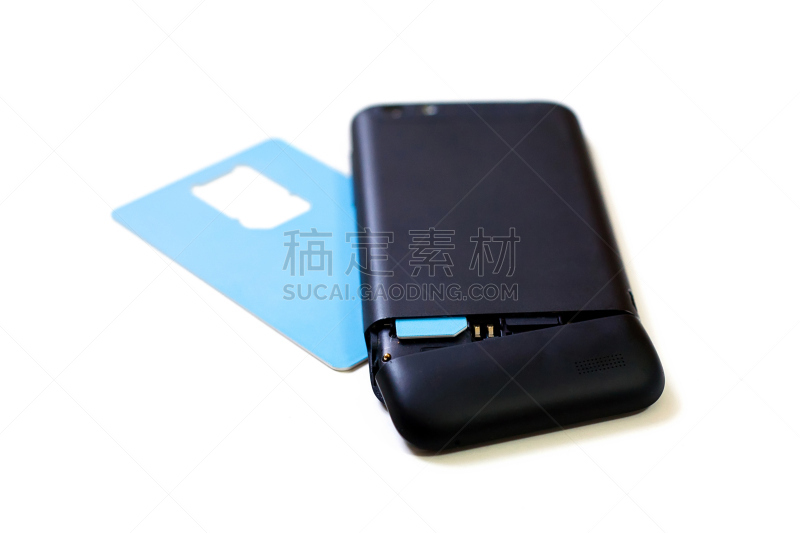 sim卡,新的,第三代移动通信,水平画幅,电话机,无人,便携式信息设备,蓝色,电子记事本
