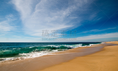 云景,海滩,托多斯圣托斯,墨西哥,在下面,中环,艺术家,卷云,动物家庭,下加利福尼亚州