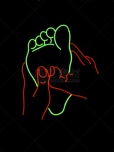 脚部按摩,霓虹灯,标志,车体,反射疗法,营业标志,垂直画幅,消息,无人,户外