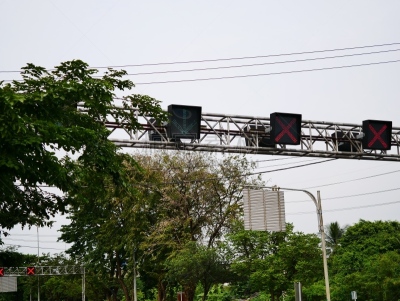 红色,红绿灯,前面,一个物体,汽车,交通,泰国,交通堵塞,色彩鲜艳,户外