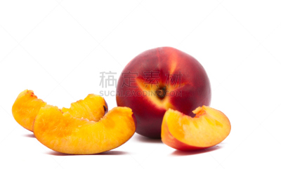桃,分离着色,水平画幅,素食,营养学家,无人,开胃品,湿,维生素,特写