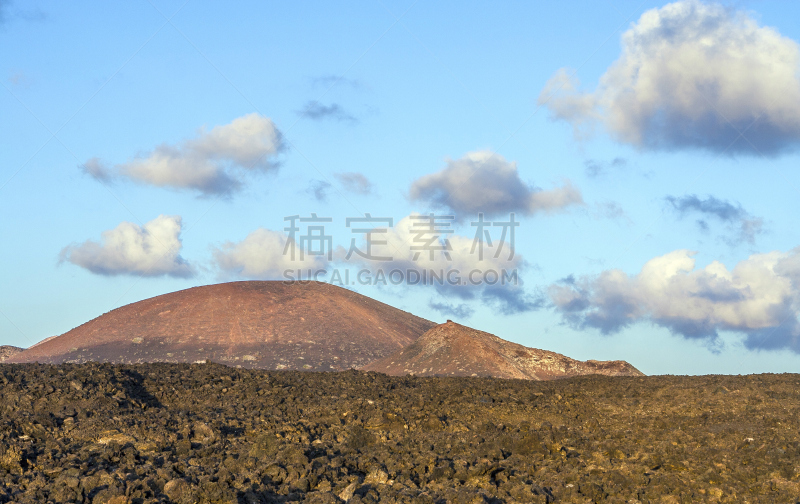 火山,在下面,地形,兰萨罗特岛,景观设计,热带气候,灰,timanfaya national park,石头,大西洋群岛